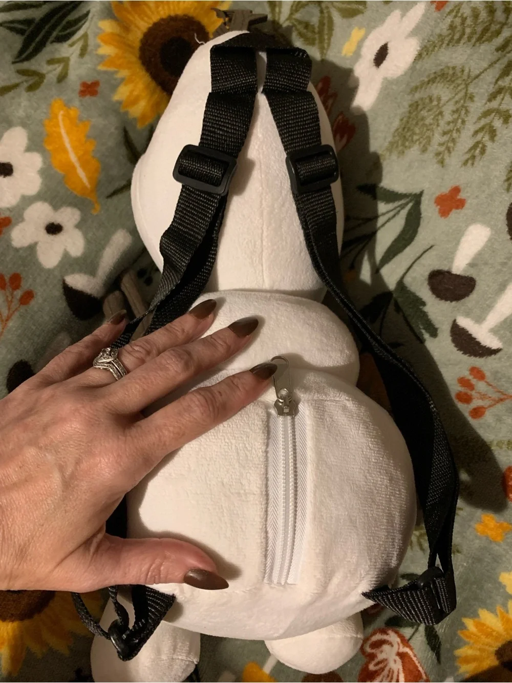 Disney Frozen Olaf Plush Mini Backpack 2014 Stuffed Character Bag Adj. Straps